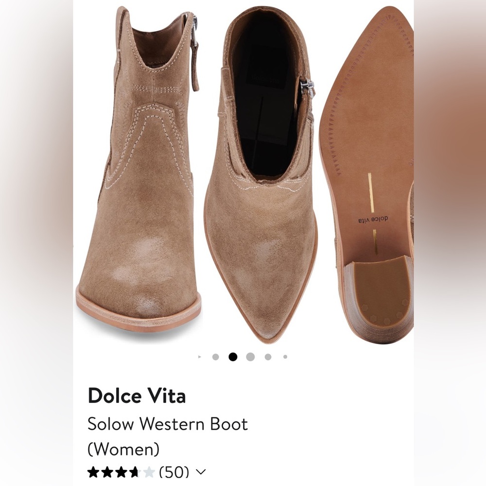 Dolce Vita Size 7 Solow Western / cowboy ankle boots.